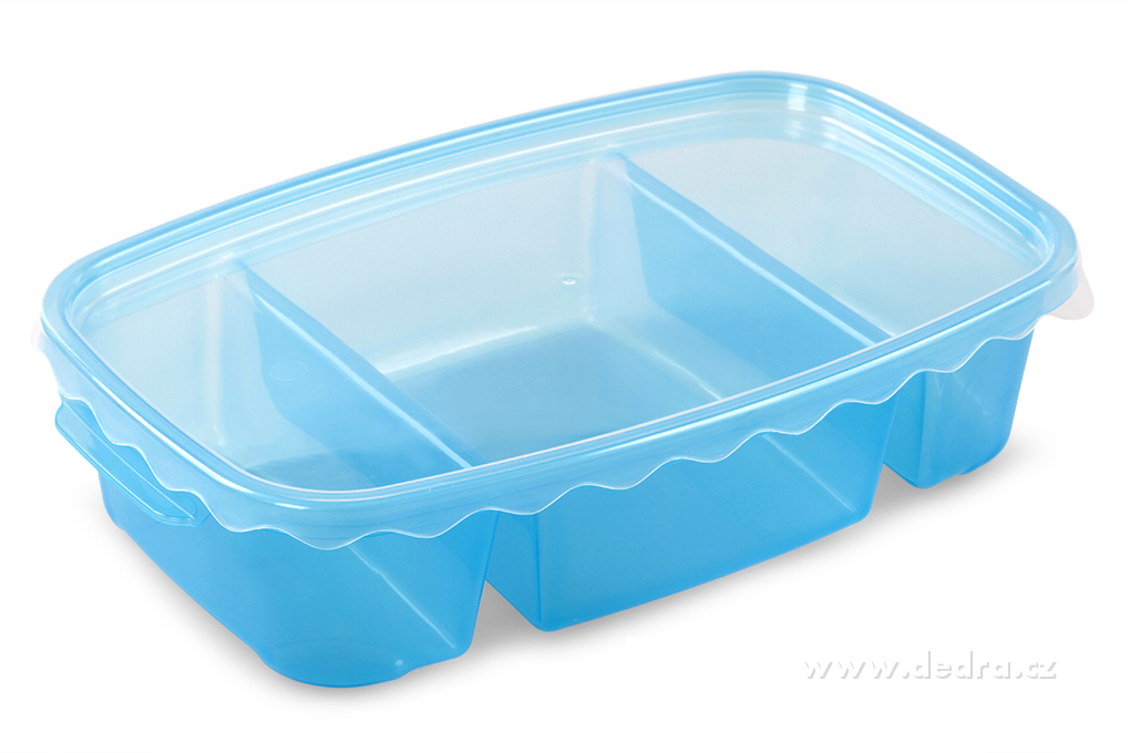 Triobox modrý dóza na potraviny 800 + 300 + 300 ml