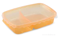 Duobox 500ml+300ml dóza na potraviny oranžový