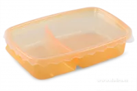 Duobox 500ml+300ml dóza na potraviny oranžový