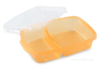 Duobox 500ml+300ml dóza na potraviny oranžový