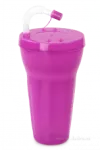 Kelimero s brčkem 900 ml, fuchsiové