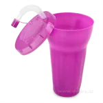 Kelimero s brčkem 900 ml, fuchsiové