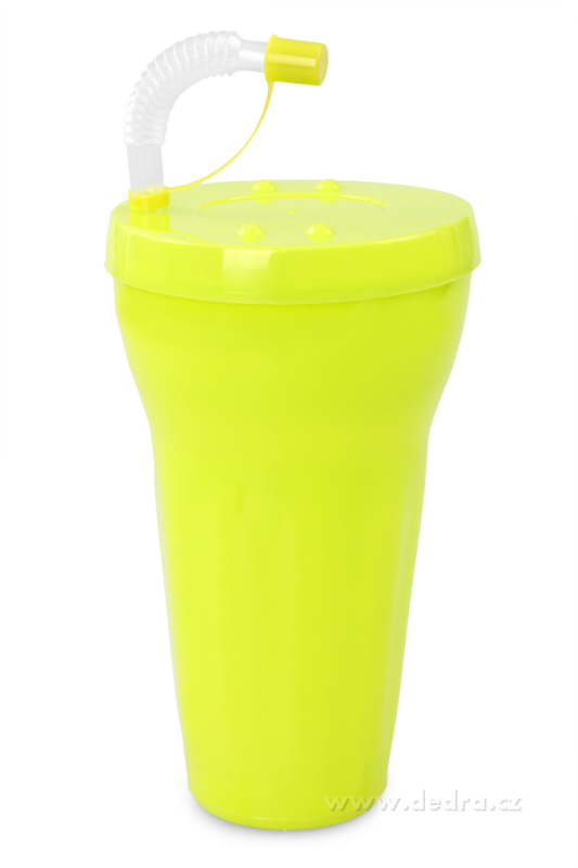 Kelimero s brčkem 900 ml, jasně zelené
