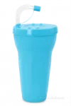 Kelimero s brčkem 900 ml,nebesky modré