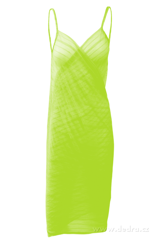 PAREONCCINI jasně zelené zavinovací šaty