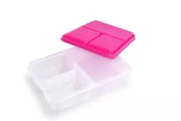 TRIOBOX 3 in 1 300 + 300 + 700 ml dóza na potraviny, růžový