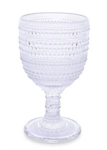XL Skleněný pohár s reliéfním povrchem objem 340 ml