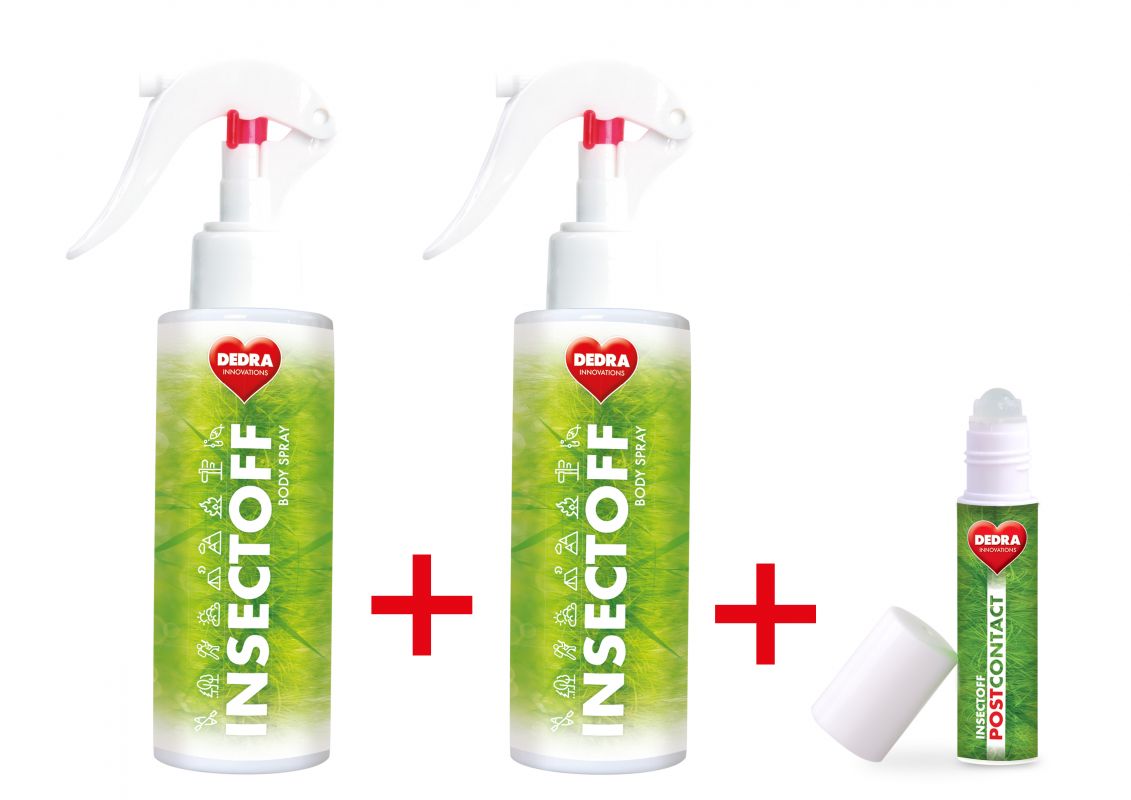 Sada INSECTOFF 2+1 ZDARMA 2x body spray + postcontact